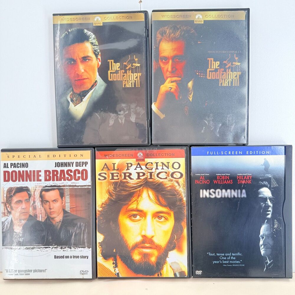 Godfather Part II Donnie Brasco DVD Lot 5 Pacino